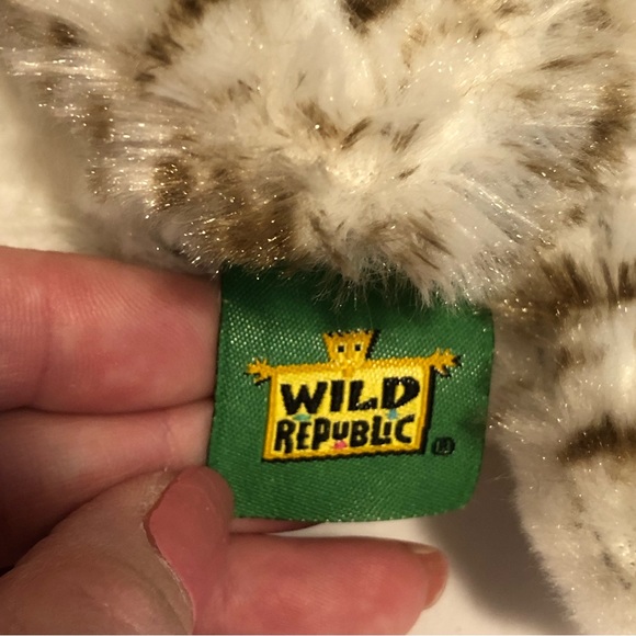 Wild Republic Spotted Snowy Owl Realistic Stuffed Animal Plush - Picture 3 of 3